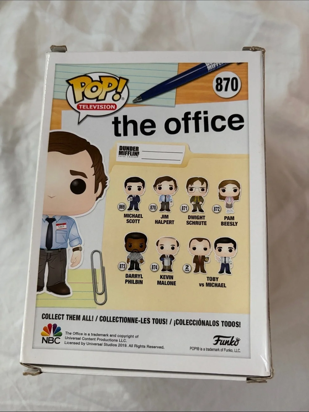 Funko Jim Halpert Pop! Figure - White Shirt, Blue Tie
